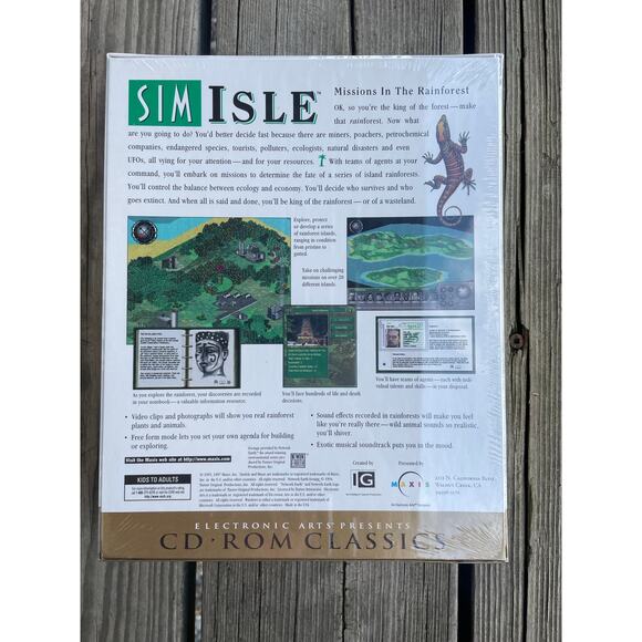 Sim Isle: Missions in the Rainforest Maxis PC CD Dos Free Screenie-SEALED/NEW - Picture 2 of 5